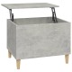 Betonszürke szerelt fa dohányzóasztal 60 x 44,5 x 45 cm Betonszürke szerelt fa dohányzóasztal 60 x 44,5 x 45 cm