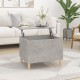 Betonszürke szerelt fa dohányzóasztal 60 x 44,5 x 45 cm Betonszürke szerelt fa dohányzóasztal 60 x 44,5 x 45 cm