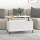 Magasfényű fehér szerelt fa dohányzóasztal 90x44,5x45 cm Magasfényű fehér szerelt fa dohányzóasztal 90x44,5x45 cm