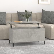 Betonszürke szerelt fa dohányzóasztal 90x44,5x45 cm
