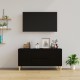 Fekete szerelt fa tv-szekrény 102x44,5x50 cm Fekete szerelt fa tv-szekrény 102x44,5x50 cm
