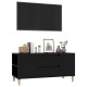 Fekete szerelt fa tv-szekrény 102x44,5x50 cm Fekete szerelt fa tv-szekrény 102x44,5x50 cm