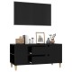 Fekete szerelt fa tv-szekrény 102x44,5x50 cm Fekete szerelt fa tv-szekrény 102x44,5x50 cm
