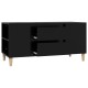 Fekete szerelt fa tv-szekrény 102x44,5x50 cm Fekete szerelt fa tv-szekrény 102x44,5x50 cm