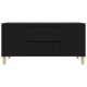 Fekete szerelt fa tv-szekrény 102x44,5x50 cm Fekete szerelt fa tv-szekrény 102x44,5x50 cm