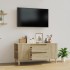 Sonoma-tölgyszínű szerelt fa fali tv-szekrény 102x44,5x50 cm