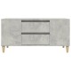 Betonszürke szerelt fa tv-szekrény 102 x 44,5 x 50 cm Betonszürke szerelt fa tv-szekrény 102 x 44,5 x 50 cm