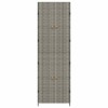 Szürke polyrattan kerti tárolószekrény 59 x 40 x 180 cm