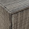 Szürke polyrattan kerti tárolószekrény 59 x 40 x 180 cm