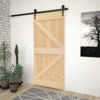 Ajtó narvik természetes 80 x 210 cm szilárd fenyőfa