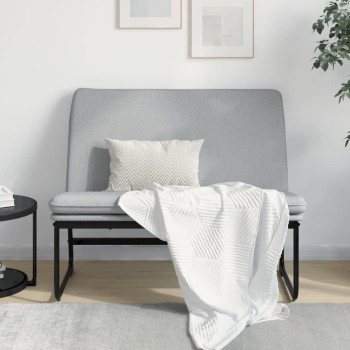 Világosszürke szövet pad 100 x 75 x 76 cm