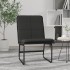Fekete műbőr pihenőszék 54 x 75 x 76 cm