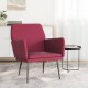Bordó bársonyfotel 62x79x79 cm