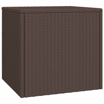 3 db barna polyrattan kisasztal