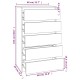 Fekete szerelt fa fiókos szekrény 60 x 36 x 103 cm Fekete szerelt fa fiókos szekrény 60 x 36 x 103 cm