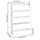 Barna tölgy szerelt fa fiókos szekrény 60 x 36 x 103 cm Barna tölgy szerelt fa fiókos szekrény 60 x 36 x 103 cm