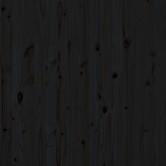 Fekete tömör fenyőfa fali fejtámla 146 x 3 x 91,5 cm