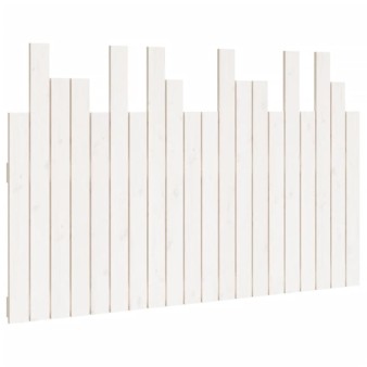 Fehér tömör fenyőfa fali fejtámla 127,5 x 3 x 80 cm