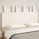 Fehér tömör fenyőfa fali fejtámla 127,5 x 3 x 80 cm Fehér tömör fenyőfa fali fejtámla 127,5 x 3 x 80 cm