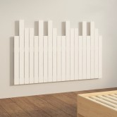 Fehér tömör fenyőfa fali fejtámla 127,5 x 3 x 80 cm Fehér tömör fenyőfa fali fejtámla 127,5 x 3 x 80 cm