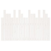 Fehér tömör fenyőfa fali fejtámla 127,5 x 3 x 80 cm Fehér tömör fenyőfa fali fejtámla 127,5 x 3 x 80 cm
