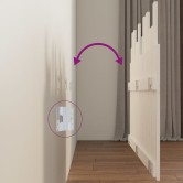 Fehér tömör fenyőfa fali fejtámla 127,5 x 3 x 80 cm Fehér tömör fenyőfa fali fejtámla 127,5 x 3 x 80 cm