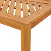 Kert étkező szett 5 pcs barna tömör akácfa