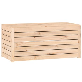 Tömör fenyőfa kerti láda 101 x 50,5 x 46,5 cm