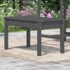 Szürke tömör fenyőfa kerti pad 80x44x45 cm
