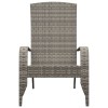 Szürke polyrattan adirondack kerti szék