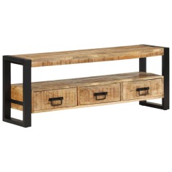 Tömör mangófa tv-szekrény 120 x 30 x 45 cm
