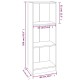 3 szintes barna tölgy színű fa könyvszekrény 40 x 24 x 109 cm 3 szintes barna tölgy színű fa könyvszekrény 40 x 24 x 109 cm