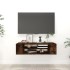 Füstös tölgyszínű szerelt fa függő tv-szekrény 100x30x26,5 cm
