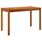 Tömör akácfa kerti asztal 110 x 55 x 67 cm