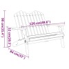 Tömör akácfa adirondack kerti pad 126 cm