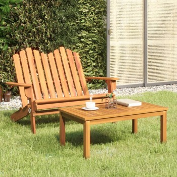 2 részes tömör akácfa kerti adirondack ülőgarnitúra
