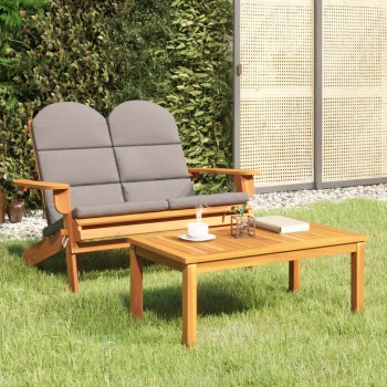 2 részes tömör akácfa kerti adirondack ülőgarnitúra