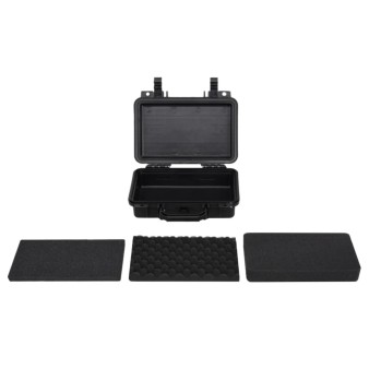 Fekete pp hordozható repülős tok 30x22x10 cm