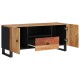 Tömör akácfa és szerelt fa tv-szekrény 105 x 33,5 x 46 cm Tömör akácfa és szerelt fa tv-szekrény 105 x 33,5 x 46 cm