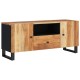 Tömör akácfa és szerelt fa tv-szekrény 105 x 33,5 x 46 cm Tömör akácfa és szerelt fa tv-szekrény 105 x 33,5 x 46 cm