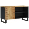 Tömör mangó- és szerelt fa tv-szekrény 80 x 33 x 46 cm