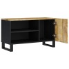 Tömör mangó- és szerelt fa tv-szekrény 80 x 33 x 46 cm