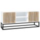 Fehér szerelt fa és vas tv-szekrény 105x30x45 cm Fehér szerelt fa és vas tv-szekrény 105x30x45 cm
