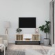 Fehér szerelt fa és vas tv-szekrény 105x30x45 cm Fehér szerelt fa és vas tv-szekrény 105x30x45 cm
