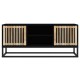 Fekete szerelt fa és vas tv-szekrény 105 x 30 x 45 cm Fekete szerelt fa és vas tv-szekrény 105 x 30 x 45 cm