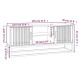 Fekete szerelt fa és vas tv-szekrény 105 x 30 x 45 cm Fekete szerelt fa és vas tv-szekrény 105 x 30 x 45 cm