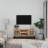 Szerelt fa és vas tv-szekrény 105x30x45 cm