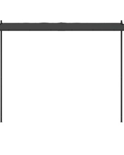 Antracitszürke szövet és acél pavilon 3x3 m 180 g/m²