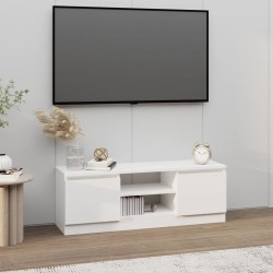 Fehér tv-szekrény ajtóval 102 x 30 x 36 cm