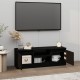 Fekete tv-szekrény ajtóval 102 x 30 x 36 cm Fekete tv-szekrény ajtóval 102 x 30 x 36 cm